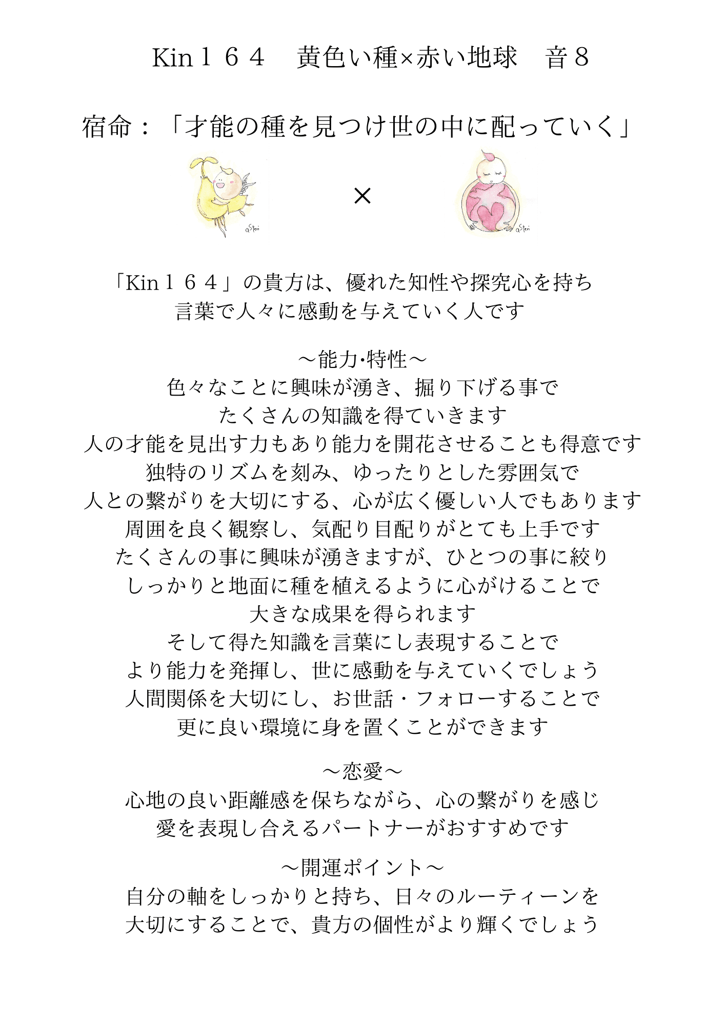 黄色い種x赤い地球